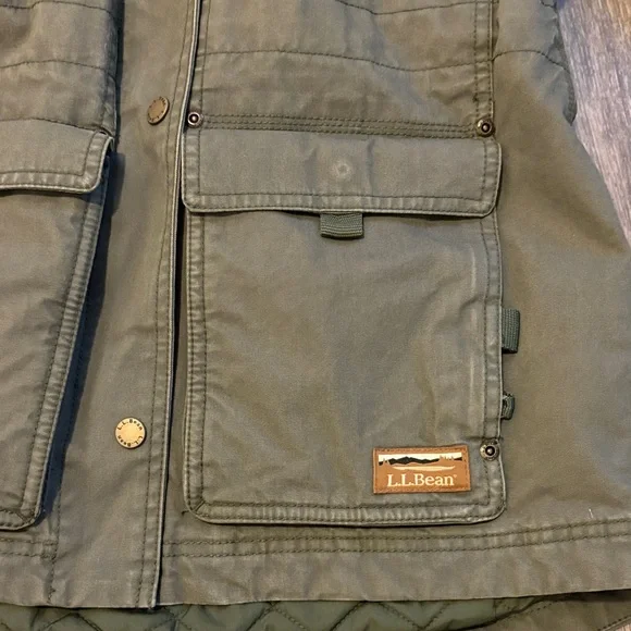 L.L. Bean Women's Olive Utility Jacket - Size XS - Picture 4 of 16